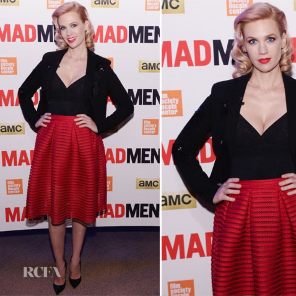 Small 3 Maje jam red skirt mesh bubble flare midi